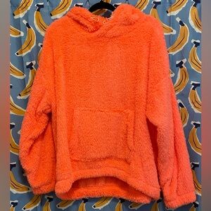 Cozy Orange Fleece Women's Hoodie